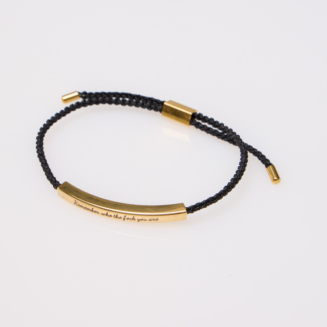 Remember Who The F❤️CK You Are Motivational Bracelet