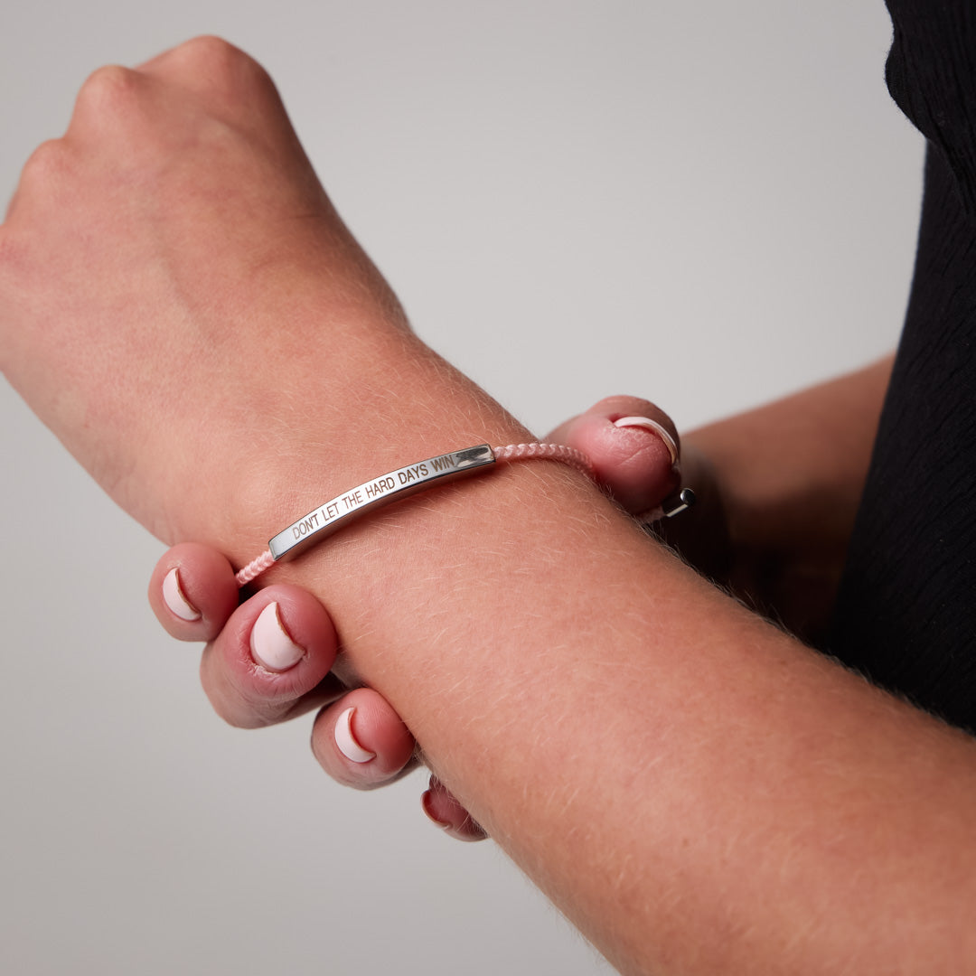 Don't Let The Hard Days Win - Motivational Bracelet