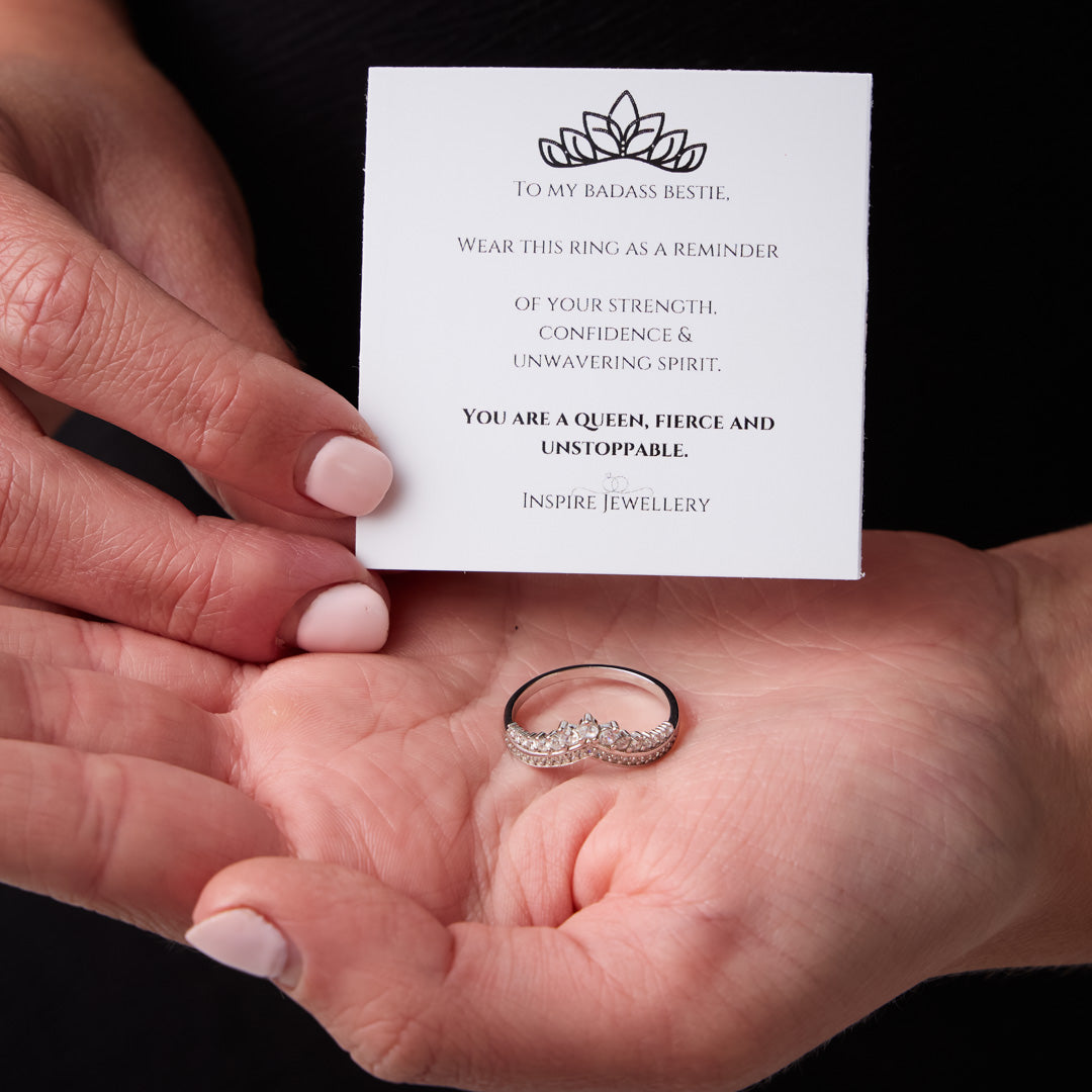 To My Badass Bestie - Crown Ring