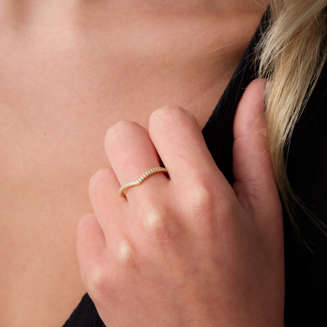 To My Daughter - Chevron Ring