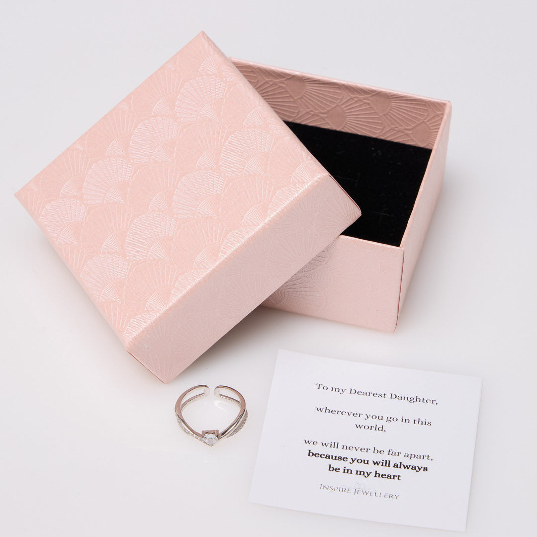 Dear Daughter, You'll Always Be In My Heart - Ring